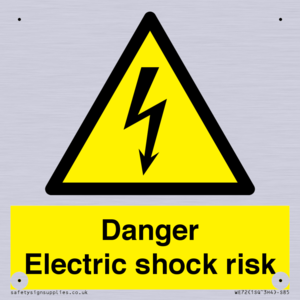 Danger Electric shock risk